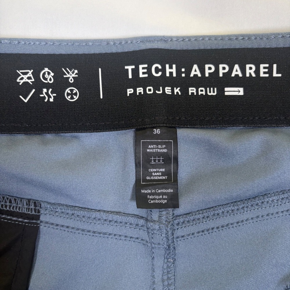 Projek Raw Tech Apparel Mens Blue Performance Pants TAS25100 Size 36x30 - Picture 4 of 9